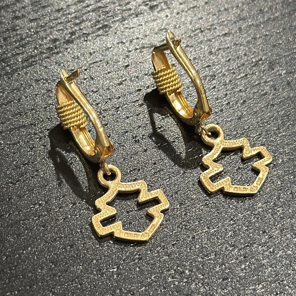Harley-Davidson 10K Gold Vintage Stamper Earrings - Picture 6 of 8